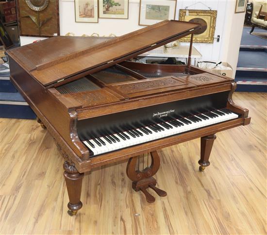 A late Victorian John Broadwood & Son cottage grand piano, No.481